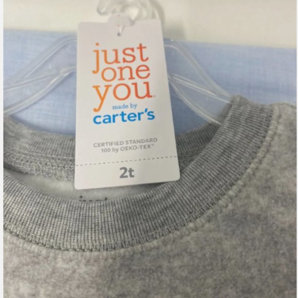 Carter's Just One You Santa Christmas Outfit red buffalo plaid 2 pc set 2T NWT - Picture 2 of 2